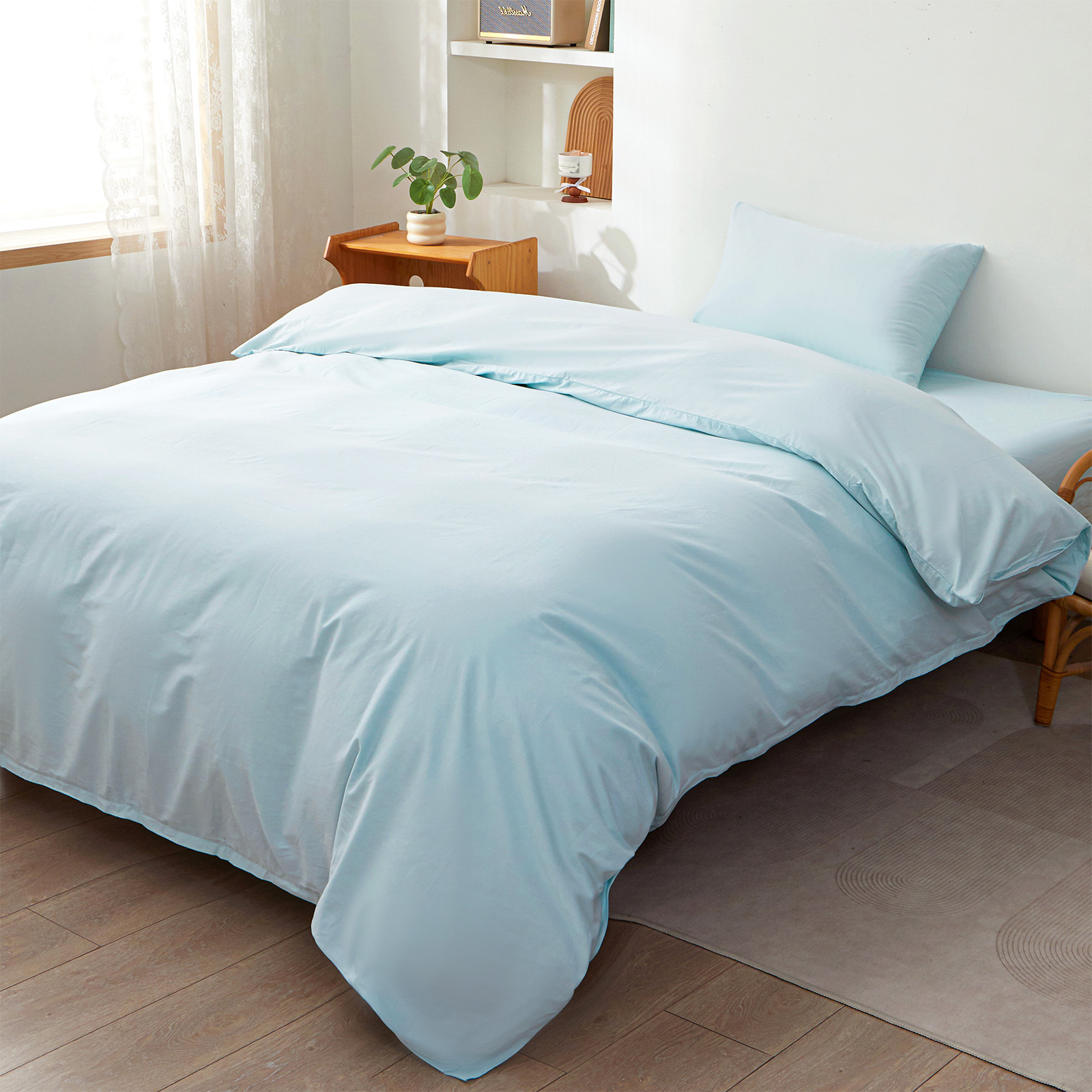 Confis 布団カバーセット 綿100% 3・4点セット シングル セミダブル