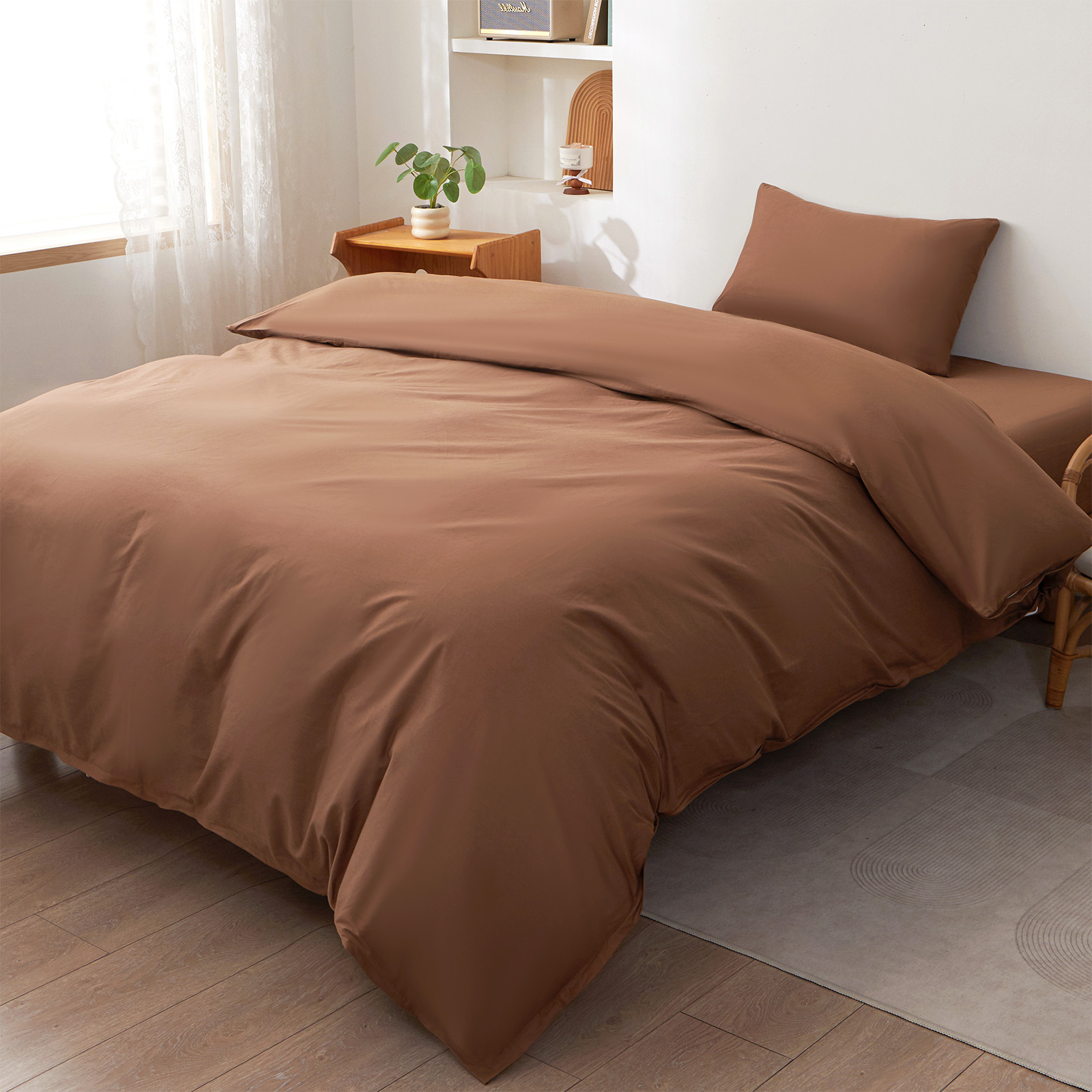 Confis 布団カバーセット 綿100% 3・4点セット シングル セミダブル