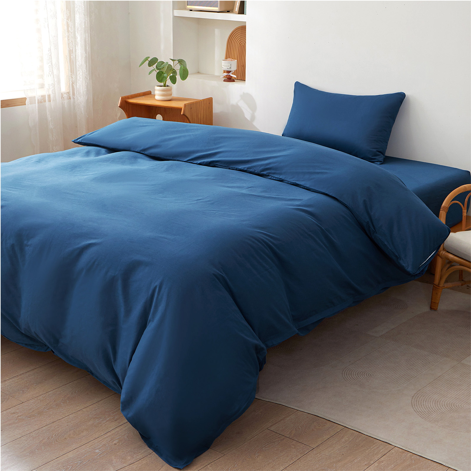 Confis 布団カバーセット 綿100% 3・4点セット シングル セミダブル