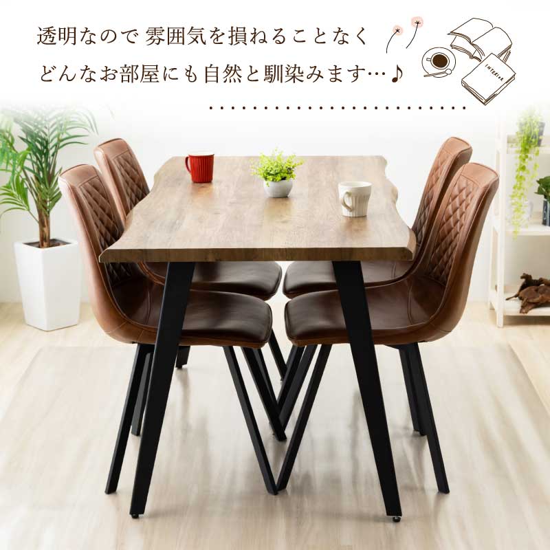 ダイニングマット 140×190cm 175×180cm 175×240cm 175×300cm クリアマット 撥水 クリア 抗菌 防カビ 厚さ1.5mm 透明 床保護 傷防止マット 爆買 関連画像4