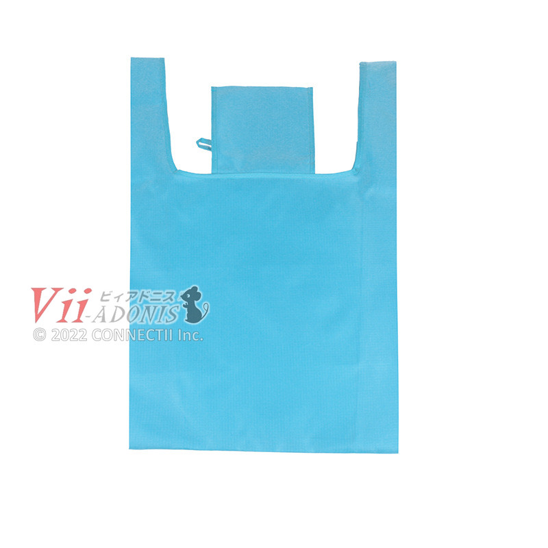 エコバッグ 折り畳み コンパクト収納 広げて大容量 裏ポケット付き