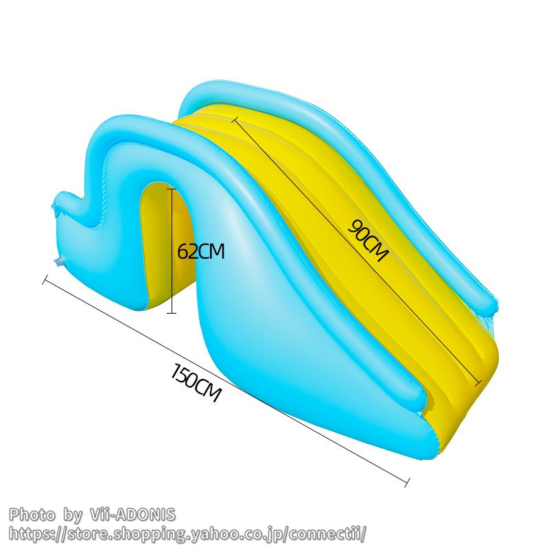 プール 家庭用 すべり台 ビニールプール用 エア滑り台 エアプール用 幼児 子ども 水遊び 遊具 おもちゃ プレゼント キッズ 知育 大きいプール  自宅 屋外用 お庭 :d-pe-hsp-006:VII-ADONIS - 通販 - Yahoo!ショッピング