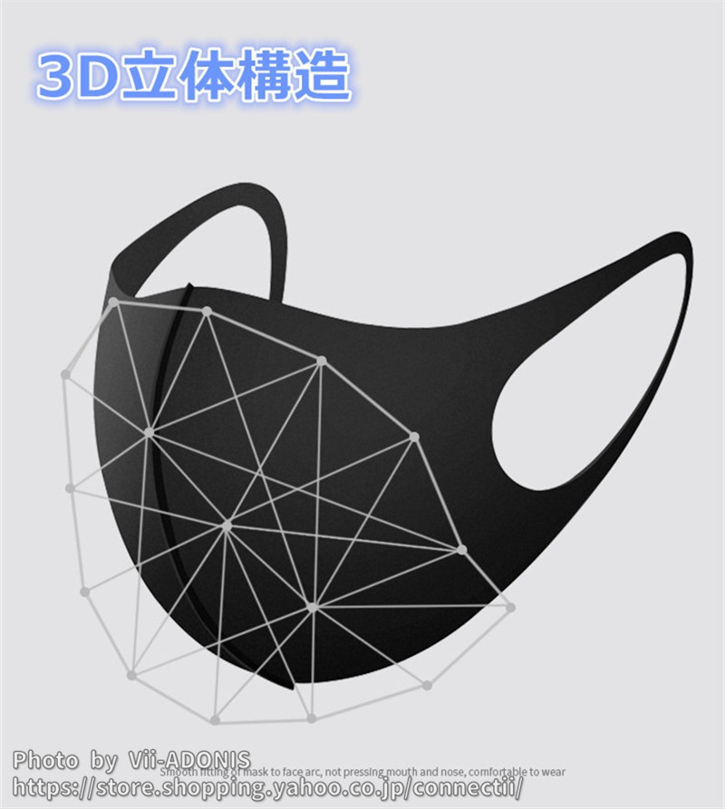 マスク 夏用 大容量 業務用 3D立体マスク 100枚 アイスシルク生地 UV
