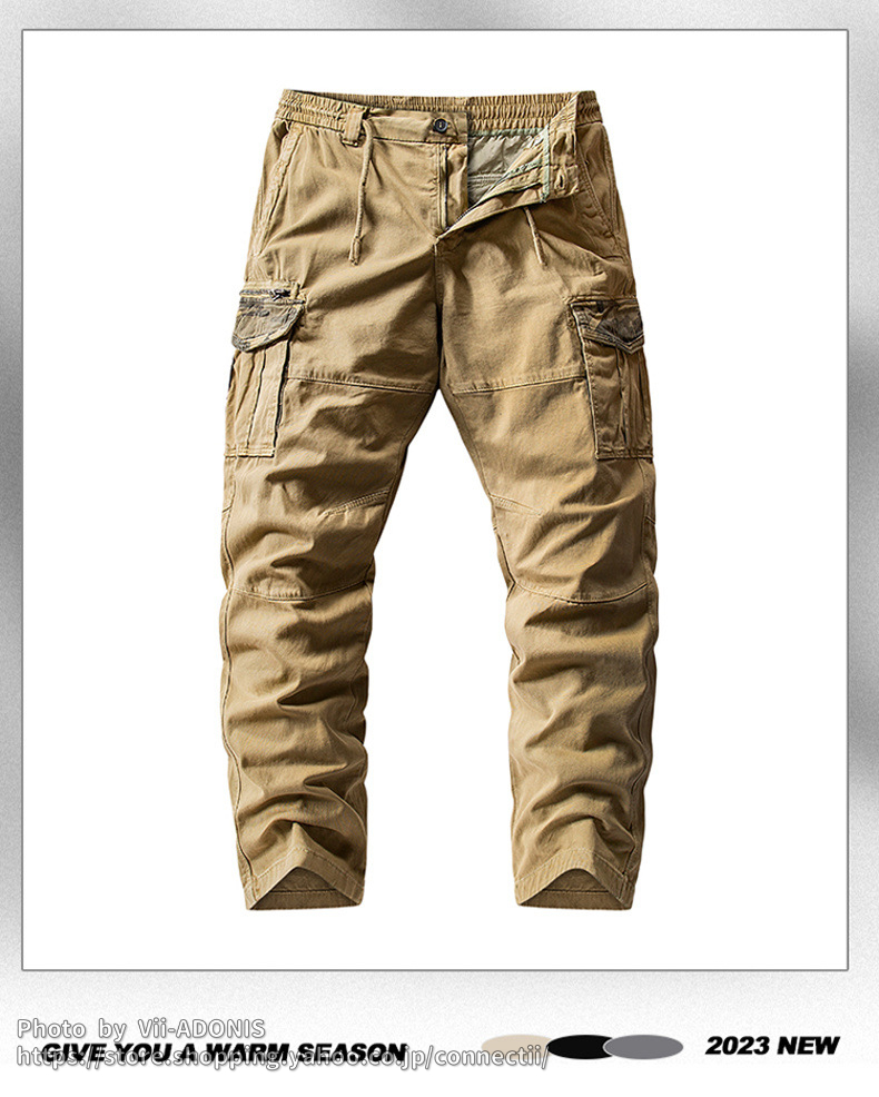 カーゴパンツ メンズ 作業ズボン レディース スリム 迷彩柄 メンズ