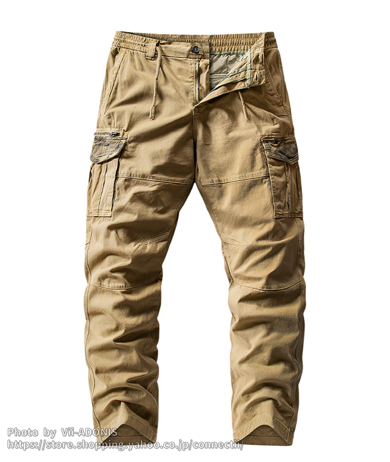 カーゴパンツ メンズ 作業ズボン レディース スリム 迷彩柄 メンズ