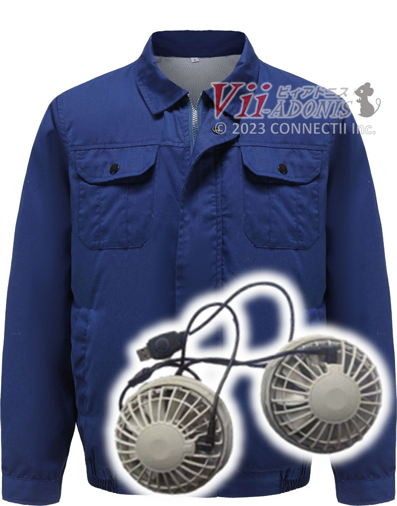 空調ウェア 空調作業服 父の日 ファン 長袖 水冷服 空調ウェアセット 大きいサイズ 綿 電動ファン...