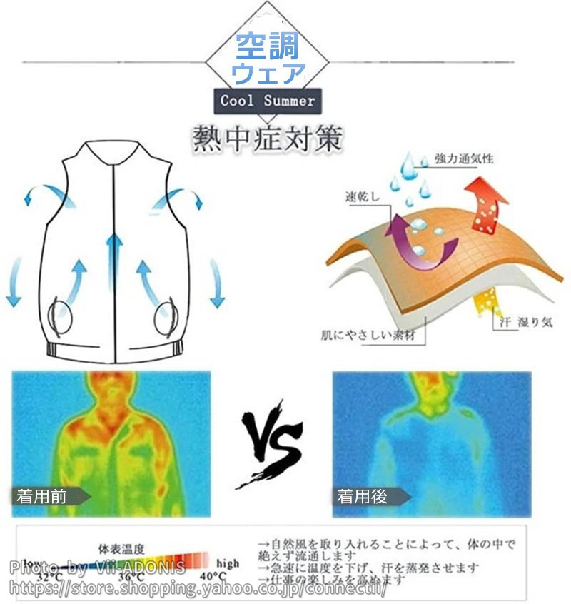 空調ウェア 空調作業服 父の日 ファン 長袖 空調ウェアセット 大きい