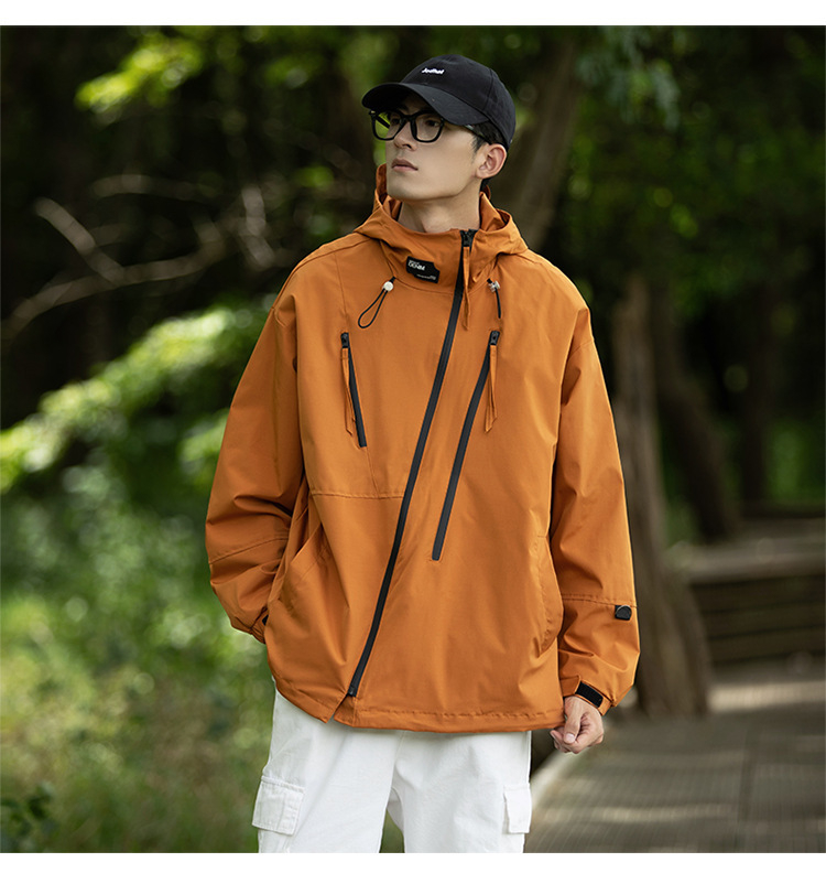 loose silhouette nylon mountain parker / charcoal（ルーズ