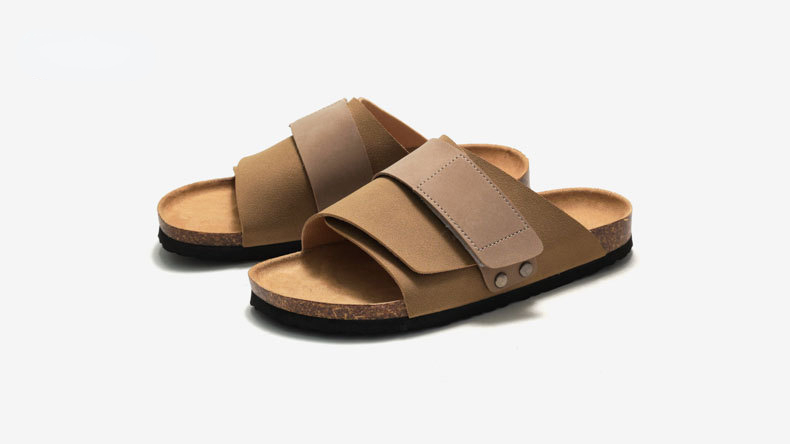 【未使用】 SLIPPER メンズサンダル ブラウン（ベージュ） サンダル メンズ メンズサンダル コンフォートサンダル レディース