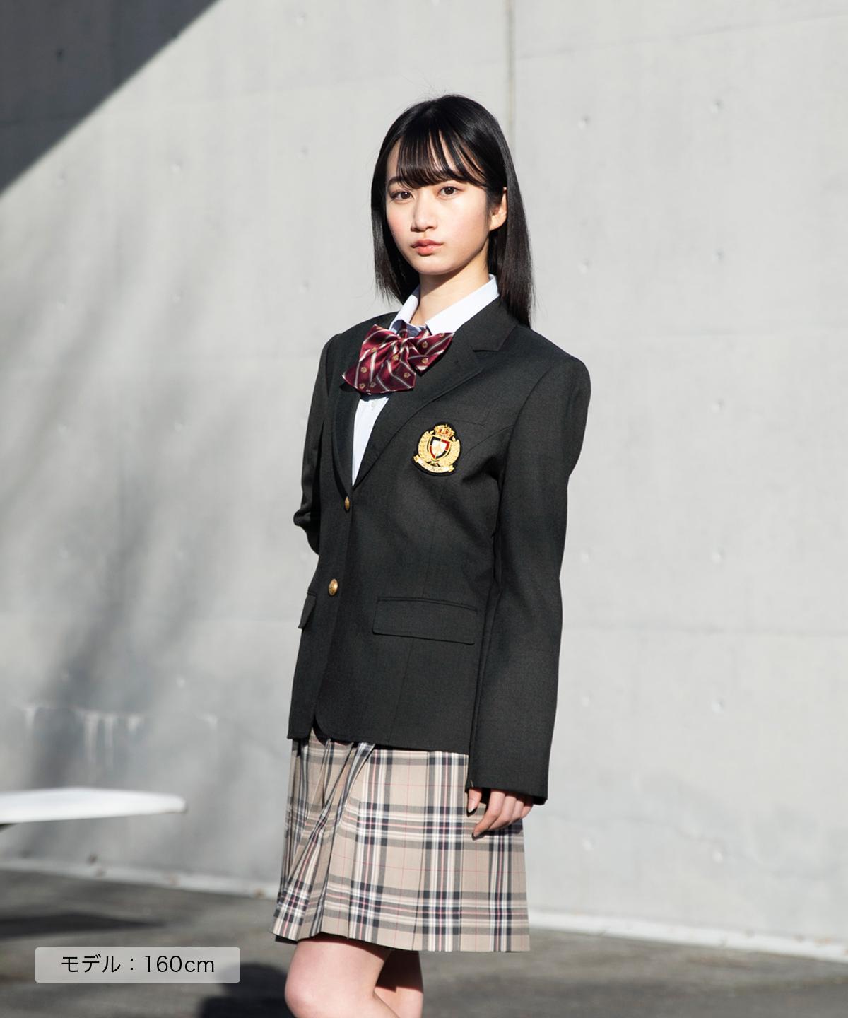 スクールスカート CONOMi 全37色 制服 高校 学生 中学 通学 プリーツ チェック 無地 ネイビー 紺無地 グレー ブルー 制服スカート 長め  学生服