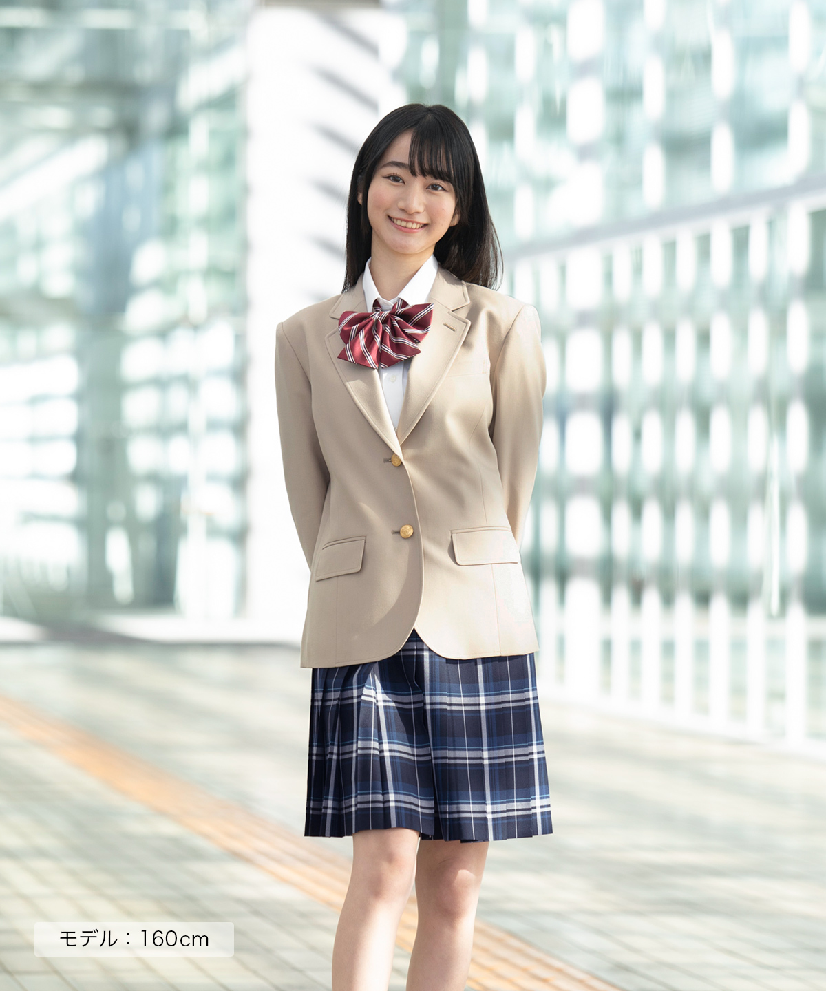 スクールスカート CONOMi 全37色 制服 高校 学生 中学 通学 プリーツ チェック 無地 ネイビー 紺無地 グレー ブルー 制服スカート 長め 学生服｜conomi｜11