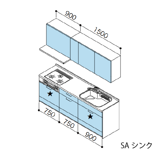 ステディア - 取り合わせ御厨子所 当店事あたらしい腹積もり クリナップ 間口240糎 W2400 横すべり納める SAシンク 奥ふかさ65糎 Class1 I型 製造会社直送