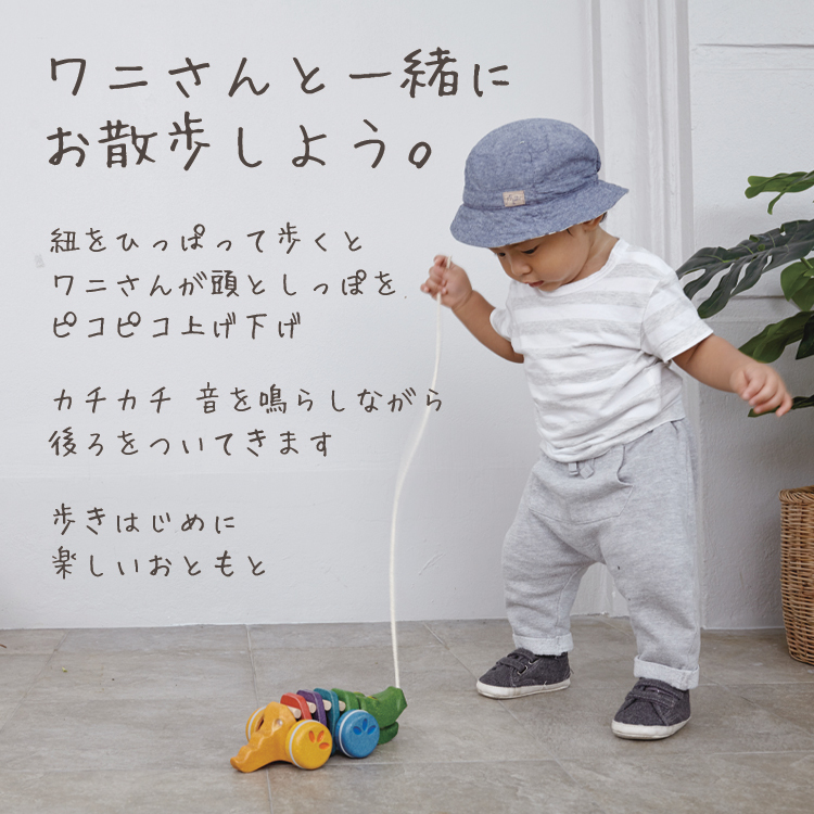 (未使用･未開封品)　PLANTOYS レインボーアリゲーター 1416 vf3p617 プラントイ プルトイ おもちゃ PLANTOYS/プラントイ レインボー