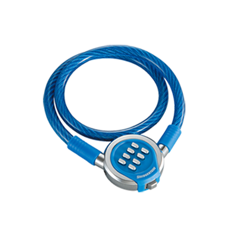 BRIDGESTONE（ブリヂストン） プッシュポンロック ワイヤー錠 ブラック