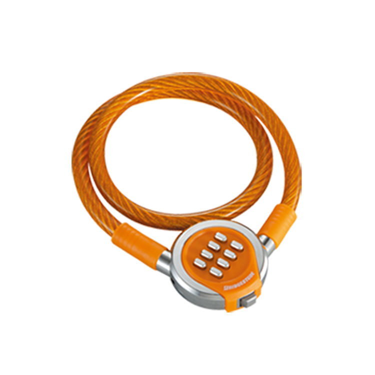 BRIDGESTONE（ブリヂストン） プッシュポンロック ワイヤー錠 ブラック