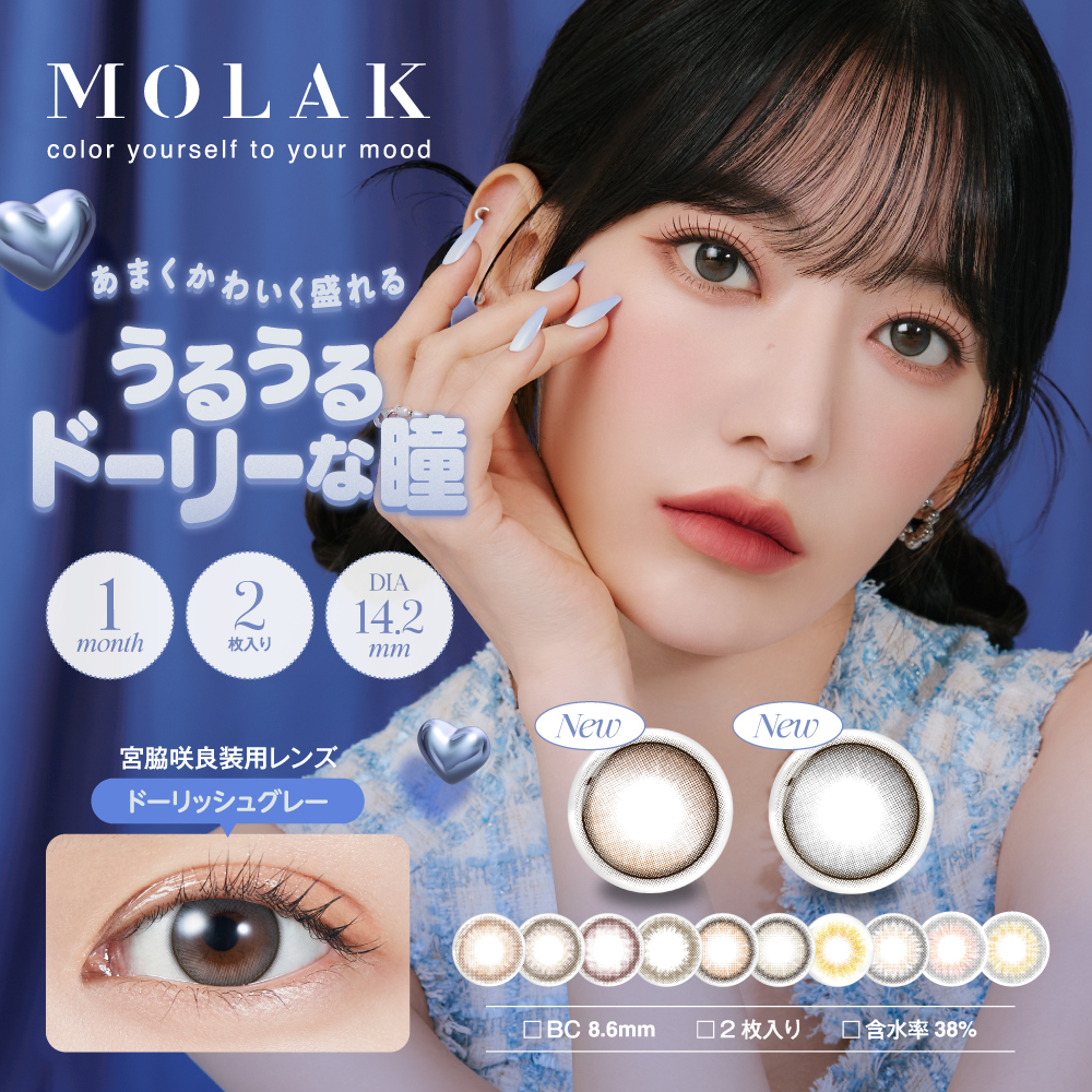 MOLAK マンスリー 2枚入×6箱 / 送料無料 / メール便｜contact-clean｜02