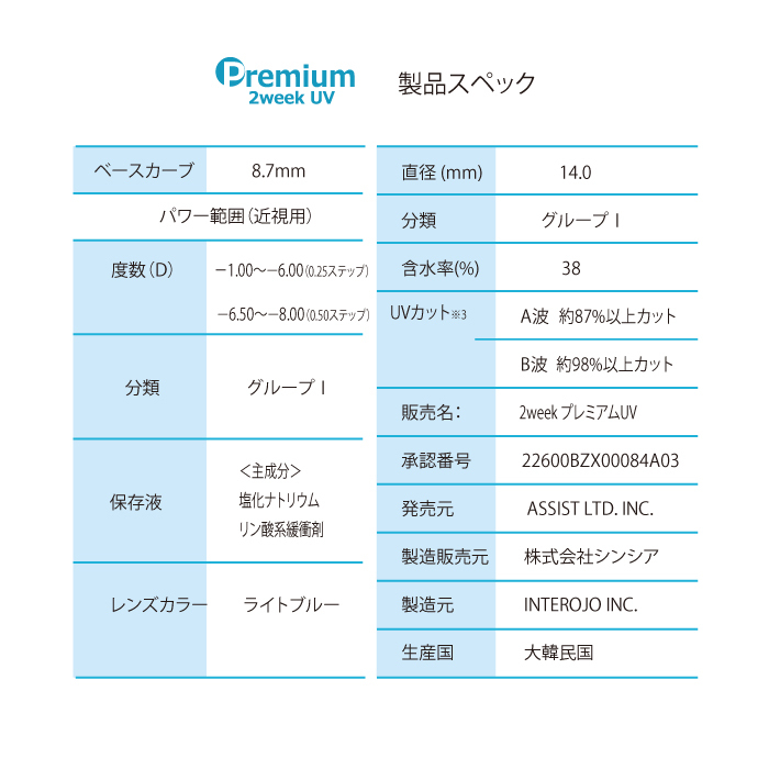 2week プレミアムUV7