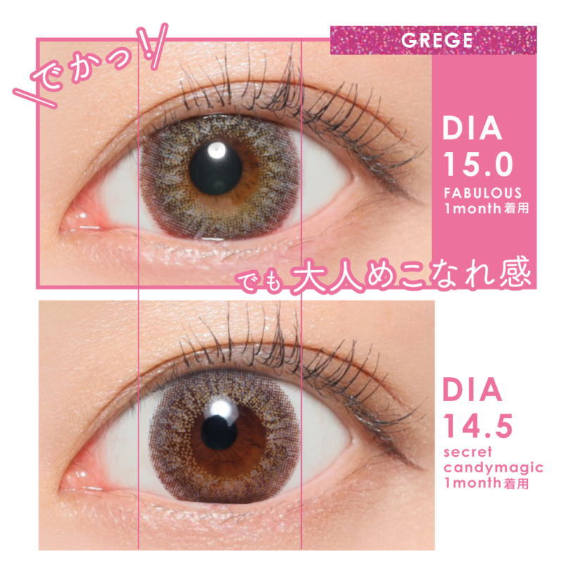 ファビュラス マンスリー FABULOUS 1ヶ月 度なし 2枚入り 1箱 15.0mm カラコン カラーコンタクト キャンマジ｜contactlens-miruno｜05