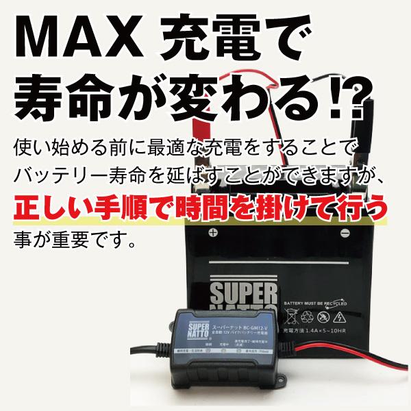 楽チン 充電サービス バッテリーとご一緒にご購入ください【密閉型・シールド型用】 | SUPER NATTO | 01