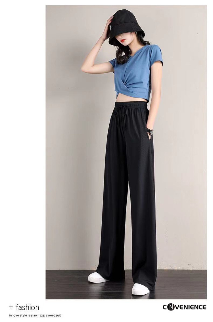 ガウチョパンツ レディース 夏コーデ ボトムス ワイドパンツ 美脚 ウエストゴム スウェット ハイウェスト 10分丈 ロング丈 スカーチョ 母の日 大好き