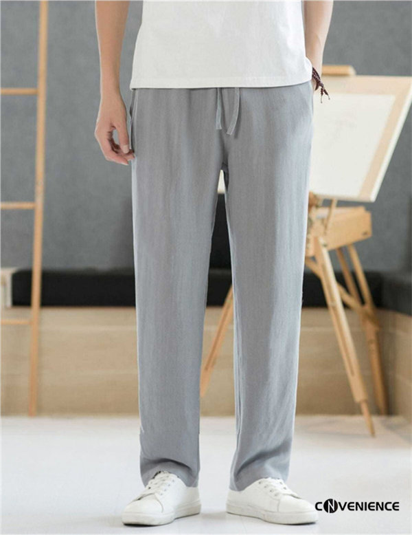 超ポイント祭?期間限定】 ワイドパンツ サルエルパンツ メンズ 大きいサイズ ロングパンツ 薄手 綿麻 リネン サマーパンツ カジュアル ゆったり  ボトムス 吸汗速乾 アウトドア ボトムス、パンツ