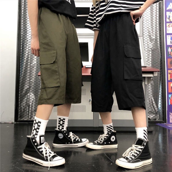 楽天市場】取り外し可能 ストリート ダンスパンツ ハーフ丈