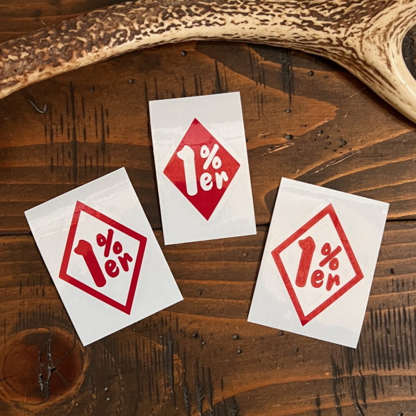 3枚セット】1%er 1percenter ワンパーセンター シール ステッカー