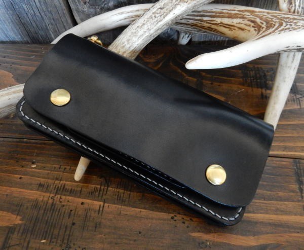 【2カラー】トラッカーウォレット 長財布 クールバイカーズ COOLBIKERS WALLET ウォレット 栃木レザー 本革 日本製 ブラック＆ブラウン