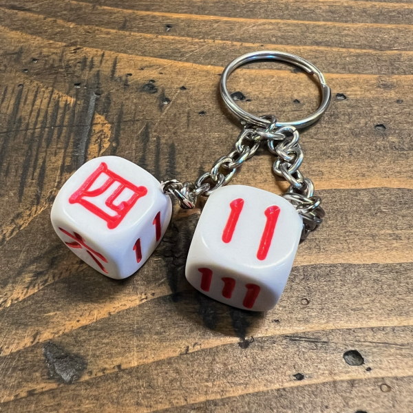 ラスベガス　サイコロキーホルダー 4種】TWIN DICE Keyring キーホルダー サイコロ Las Vegas