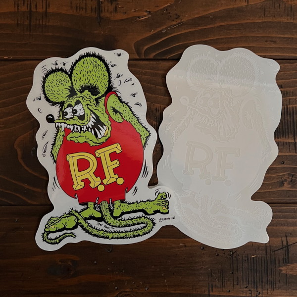 RAT FINK（ラットフィンク） デカール ステッカー シール L RD001WH/GR