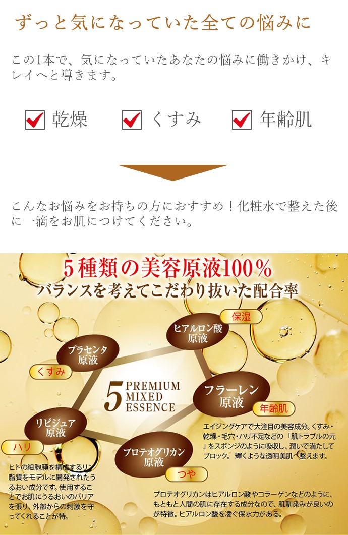 コスメテックスローランド 美容原液 プレミアム 5種の原液MIX
