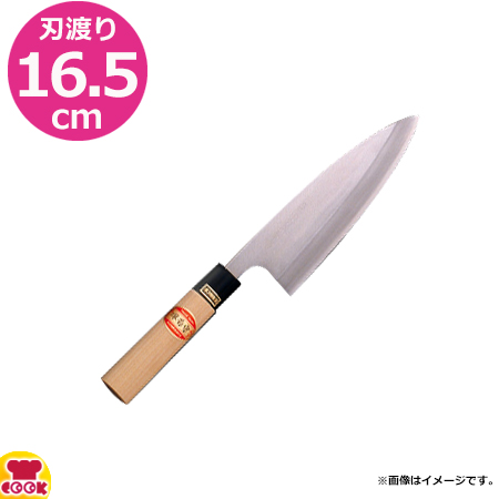 河村刃物 堺菊守 和包丁 モリブデン 出刃 21cm 木柄（送料無料、代引OK