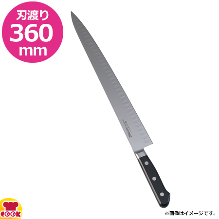 ミソノ モリブデン鋼 サーモン型庖丁 ソールナイフ 240mm 両刃 573