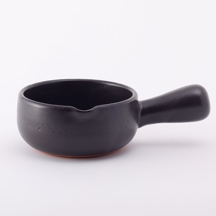 日常茶飯器 天目 手付パン 萬古焼 500ml 0100-0008 片手鍋 土鍋