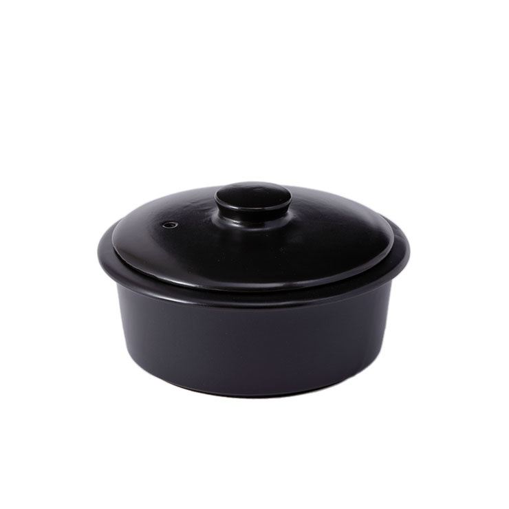日常茶飯器 一人鍋 800ml 黒 萬古焼 0100-0026 土鍋 一人用 卓上鍋