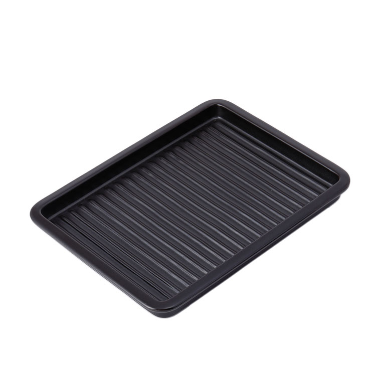 日常茶飯器 グリルプレート ワイド 黒 萬古焼 0100-0029 　陶板 魚焼きグリル プレート グリルパン 陶板焼き 卓上 陶器 |  | 01