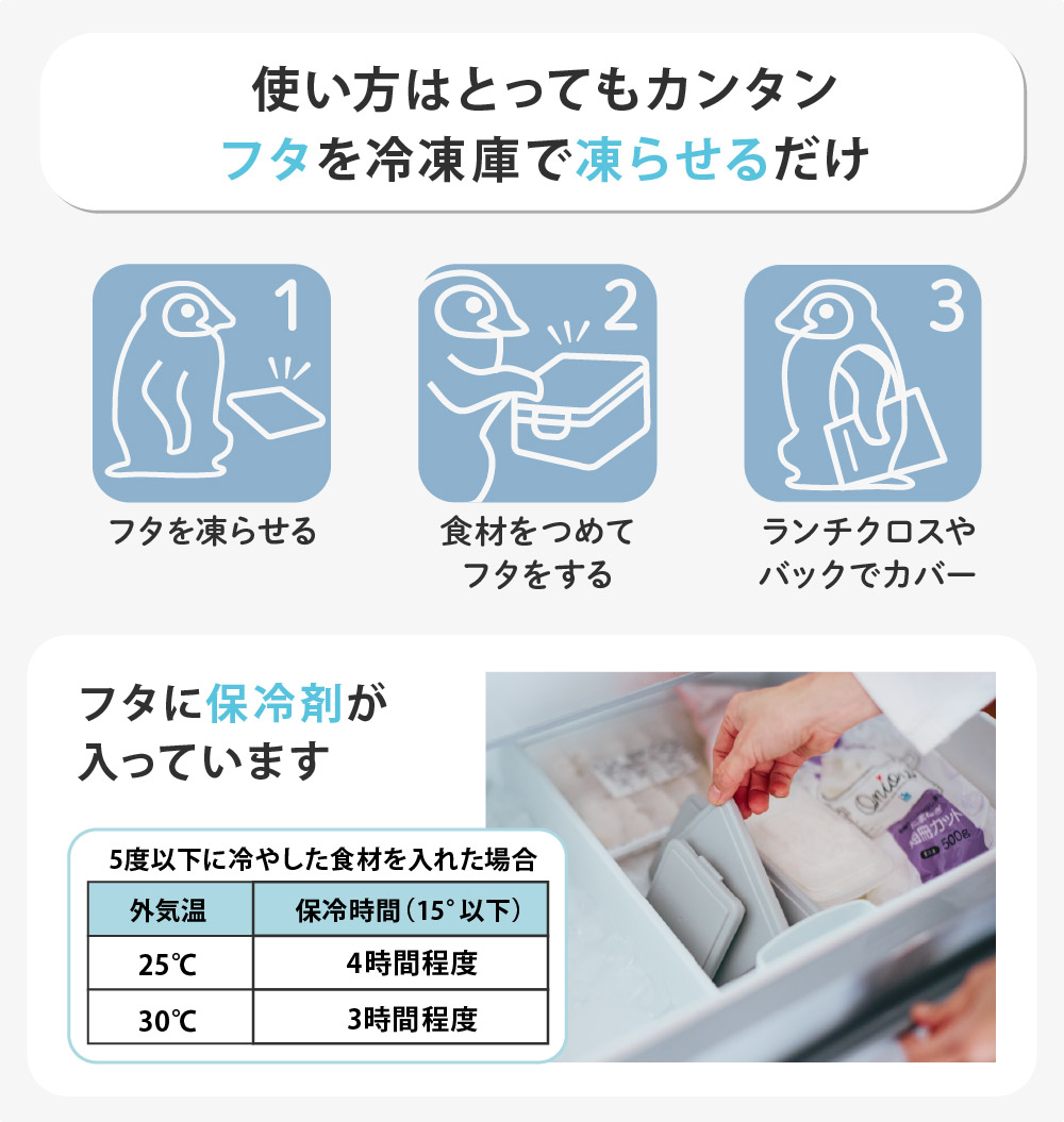 凍らせる時間は一般的な家庭用冷凍庫で一晩