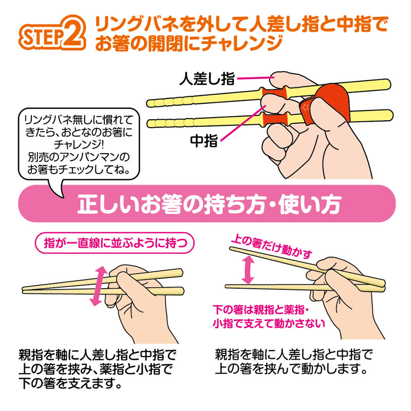 指の位置と動きに慣れてきたらリングバネを外してステップアップ