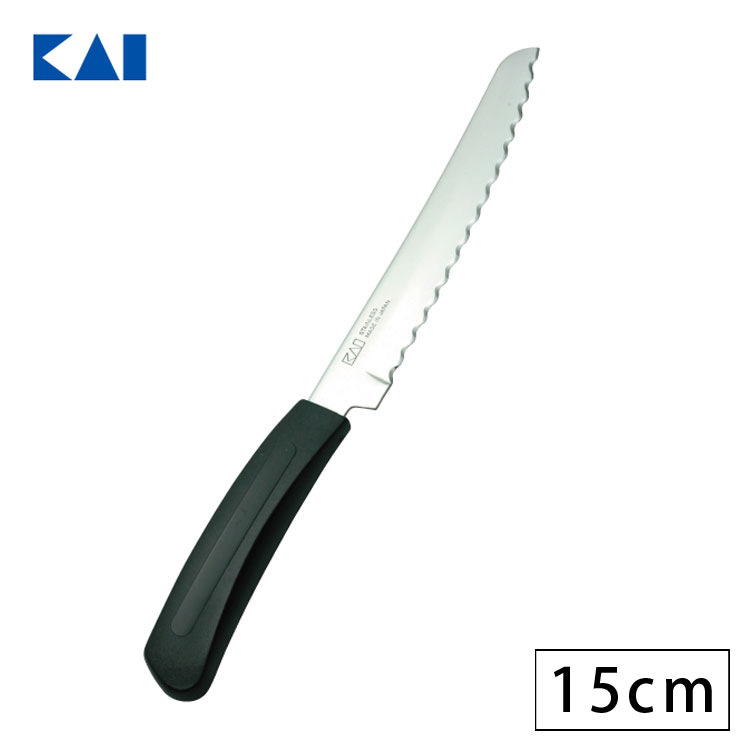 ウェーブカット 150mm AC-0061 貝印 メール便 送料無料 包丁 波刃