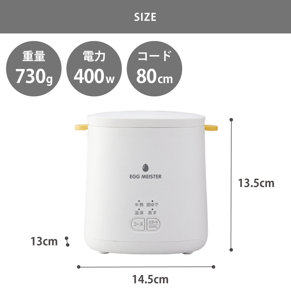 エッグマイスター ゆで卵メーカー AEM-422 アピックス APIX INTL ゆで