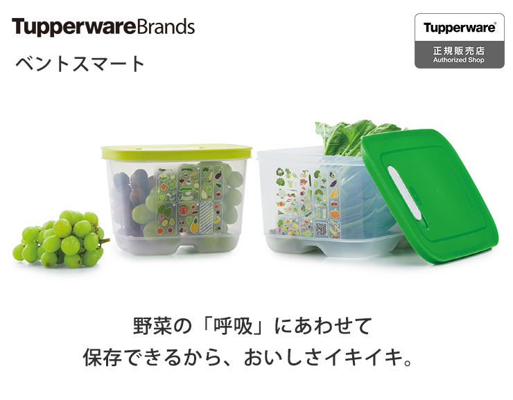 タッパー ベントスマートS #2 B0141 Tupperware タッパーウェア　野菜 果物 保存 保管 ストック 野菜ストッカー 冷蔵庫 野菜室  野菜ケース