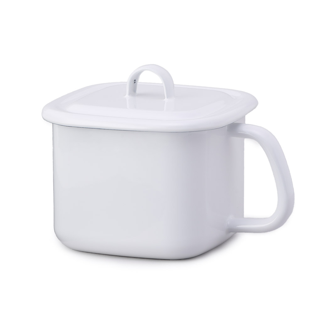 富士ホーロー キューブクック ホワイト IH対応 片手鍋 ホーロー CC-14H