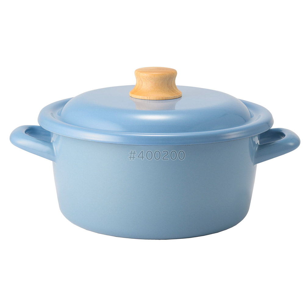 富士ホーロー コットンプラス 20cmキャセロール 蓋付き ガス火 IH対応