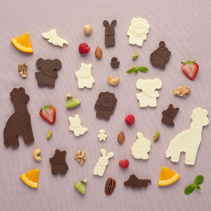 貝印 たべっ子どうぶつ シリコーンチョコ型 DL8102 kai たべっこ