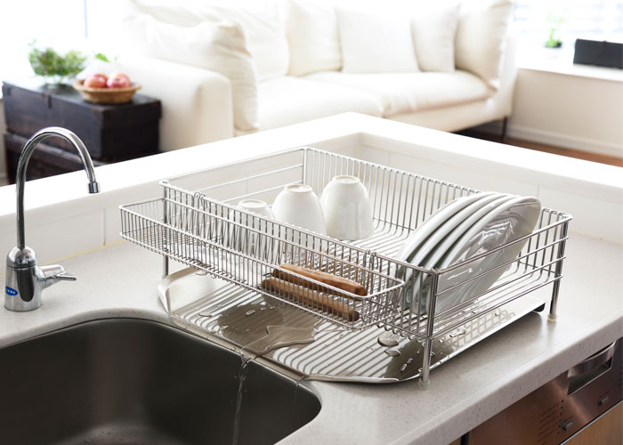 和平フレイズ ラバーゼ 水切りかご 大 縦置きタイプ 3点セット DLM