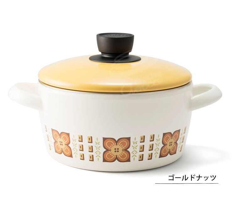 ホーロー　懐かしのセット 富士ホーロー メモリーズ 20cm キャセロール IH対応 昭和レトロ