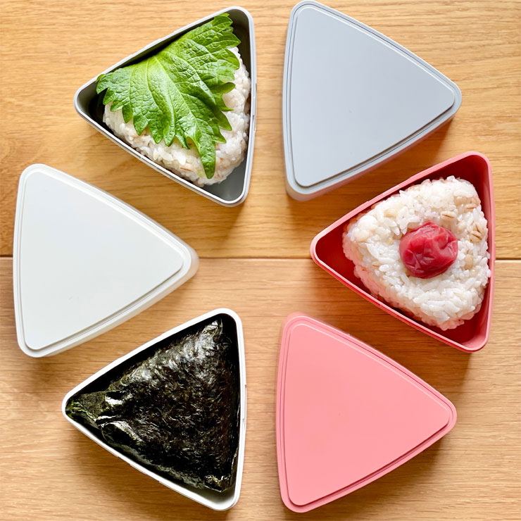 ジェルクール トライアングル おにぎりケース 保冷剤一体型ランチボックス 三好製作所 GEL-COOL triangle　保冷弁当箱