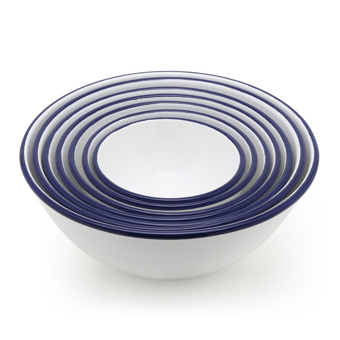 月兎印 ホーロー ボウル 12cm ネイビー 05007505 野田琺瑯