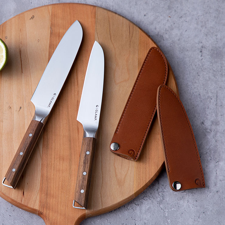 GLAMP. グランプ 牛革製ナイフカバー LIMON 包丁ケース 持ち運び
