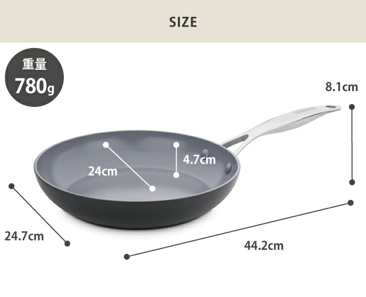 GREEN PAN（グリーンパン） ヴェニス プロ フライパン 24cm IH対応